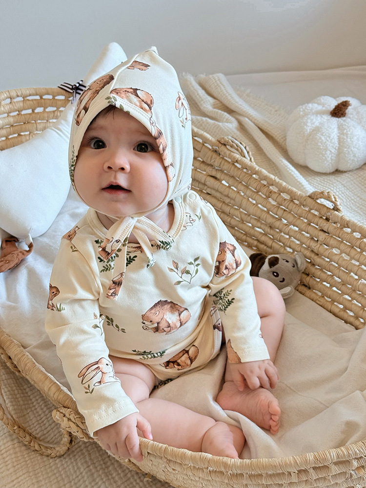 Baby Bodysuit Romper-100% Cotton A-Class Spring Outfit for Newborns