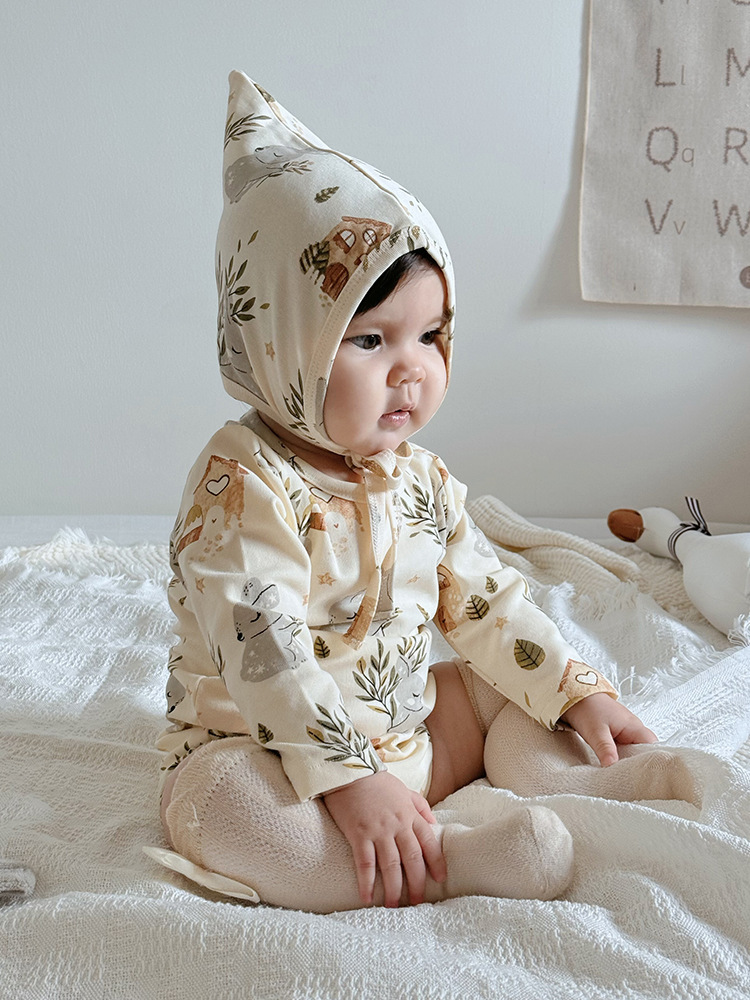 Baby Bodysuit Romper-100% Cotton A-Class Spring Outfit for Newborns