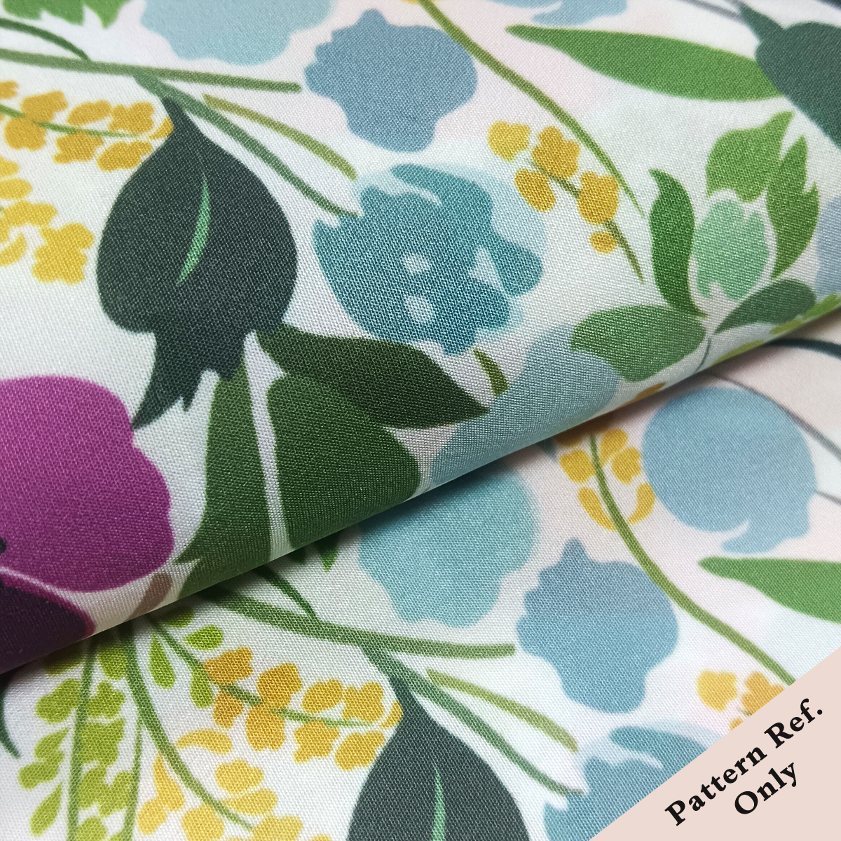 Custom Printed Sea Island Composite Fabric – Lightweight, Silky & Personalized for Premium Dresses & Modern Apparel