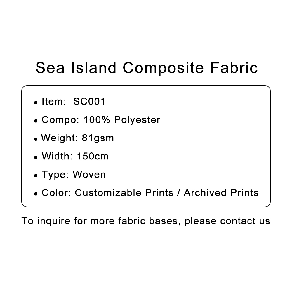 Custom Printed Sea Island Composite Fabric – Lightweight, Silky & Personalized for Premium Dresses & Modern Apparel