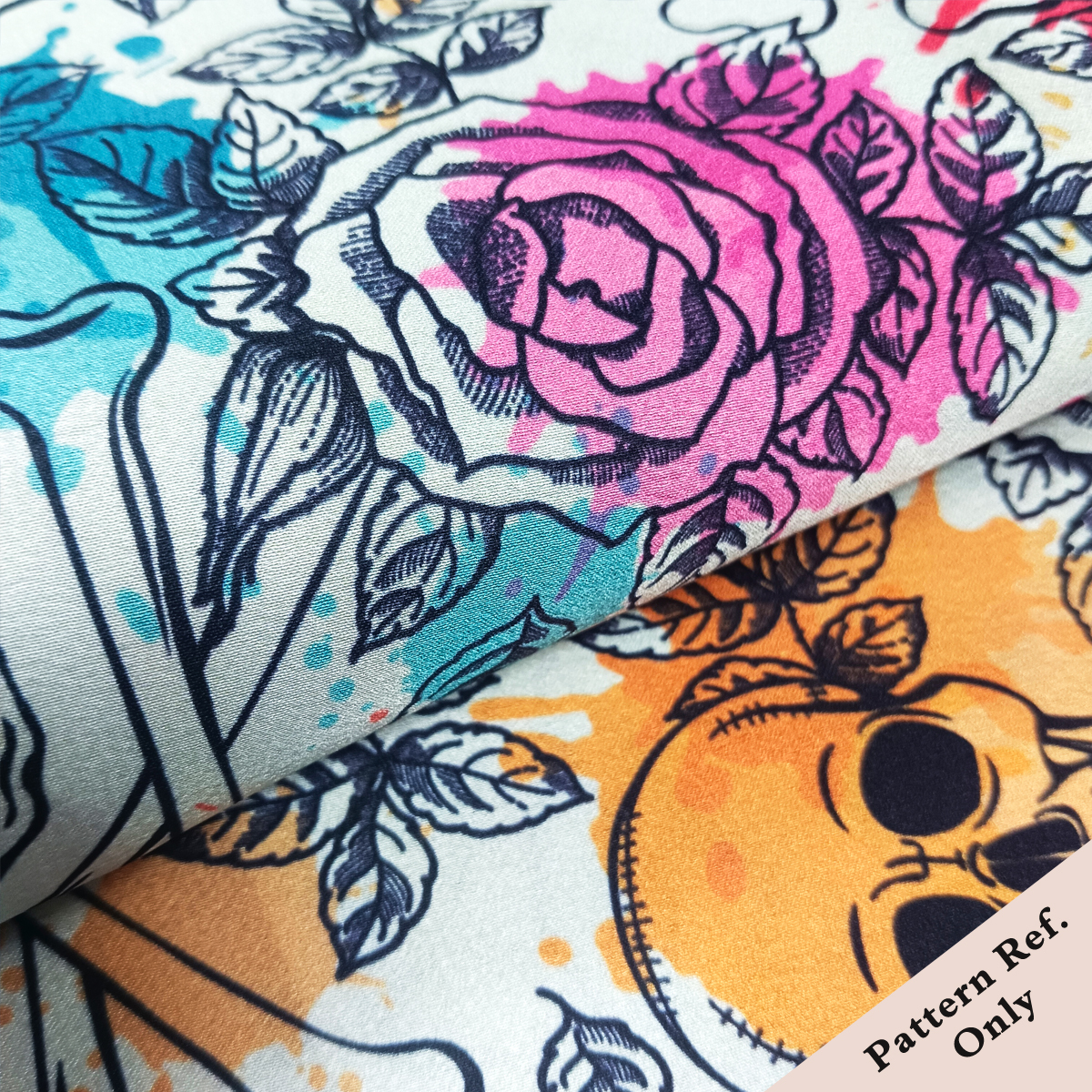 Custom Printed Bubble Satin Fabric – Lightweight, Glossy & Fluid for Personalized Dresses, Blouses & Linings