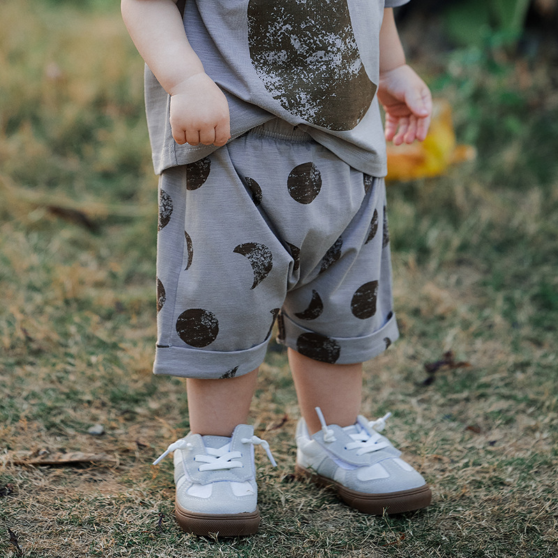 Sun & Moon Baby Shorts | Unisex Toddler Playtime Shorts