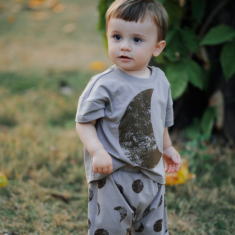 Cotton-Spandex Short Sleeve Kids' Shirt