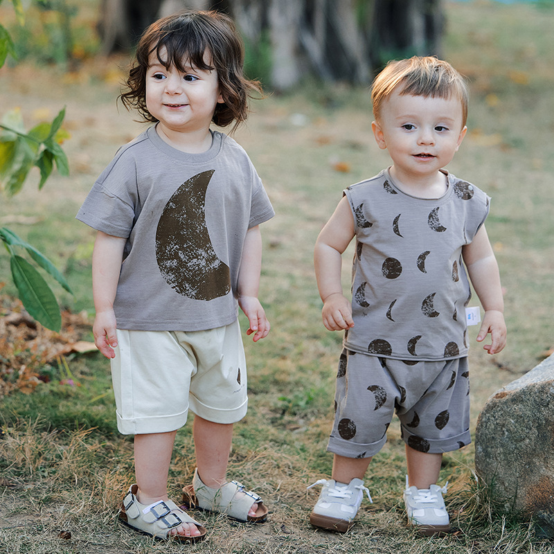 Cotton-Spandex Short Sleeve Kids' Shirt