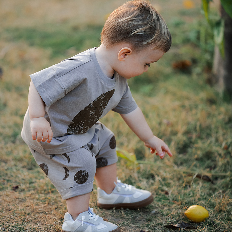 Cotton-Spandex Short Sleeve Kids' Shirt