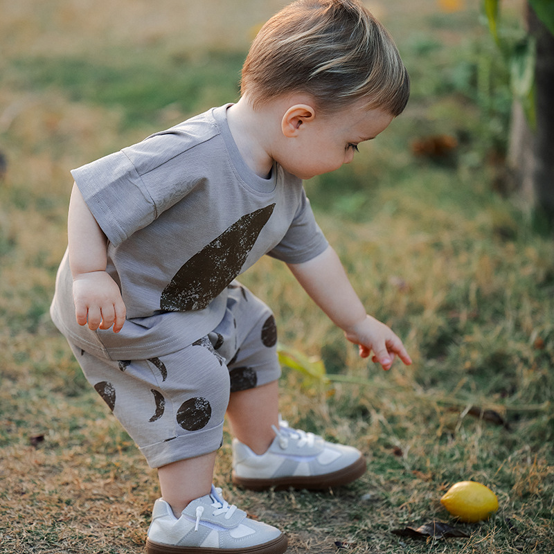 Sun & Moon Baby Shorts | Unisex Toddler Playtime Shorts