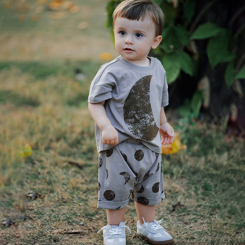 Sun & Moon Baby Shorts | Unisex Toddler Playtime Shorts
