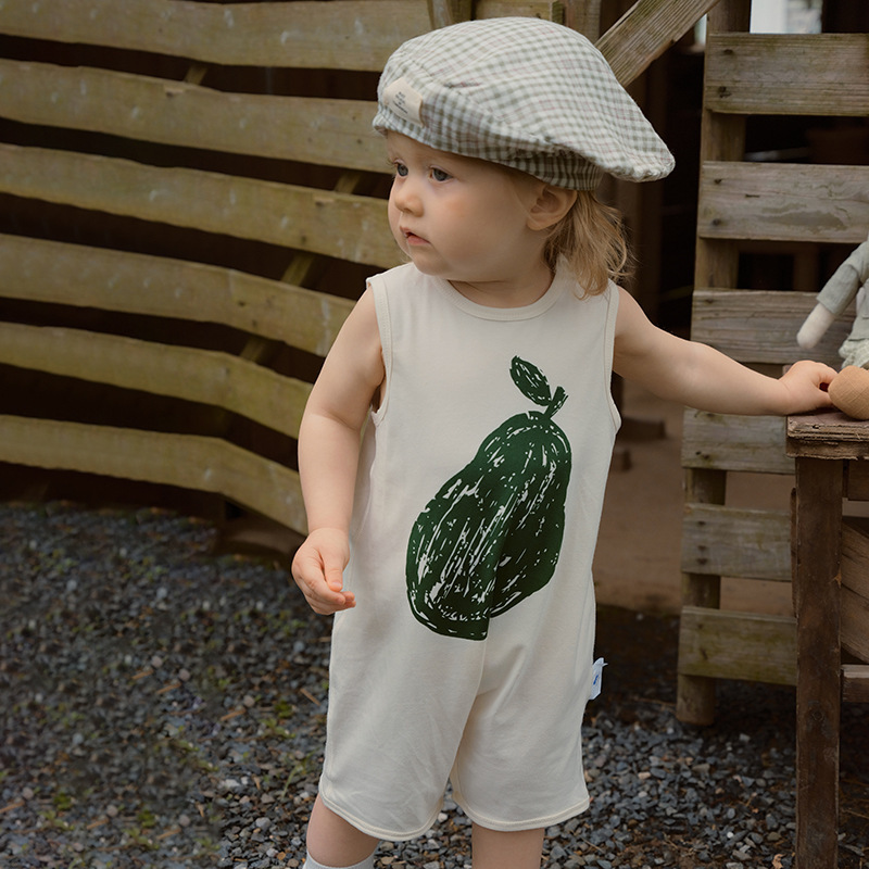 Nordic Summer Breeze Baby Romper – Lightweight Organic Cotton Breathable Playsuit for Boys & Girls