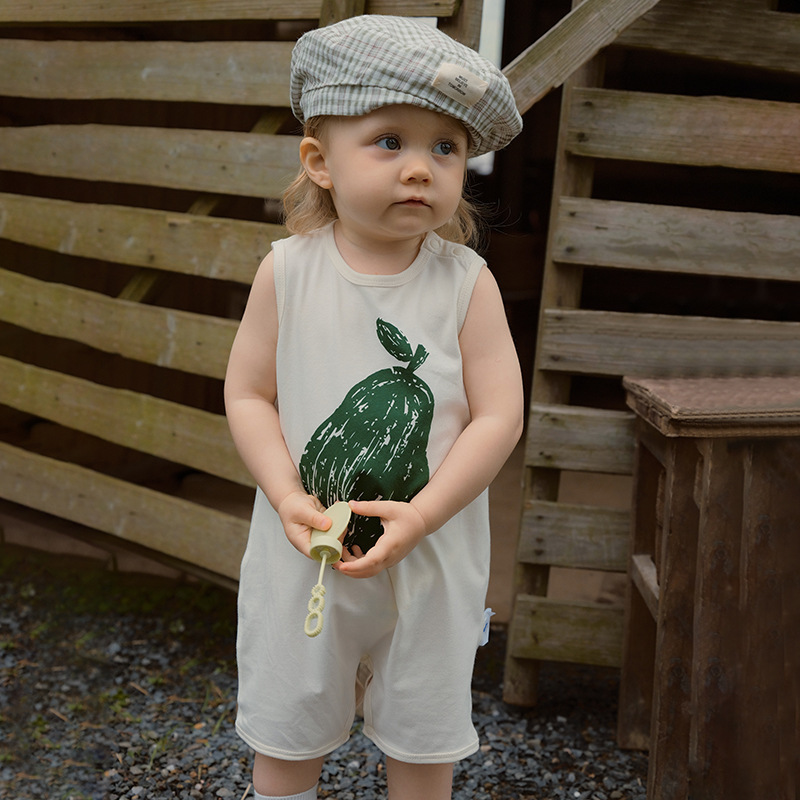 Nordic Summer Breeze Baby Romper – Lightweight Organic Cotton Breathable Playsuit for Boys & Girls