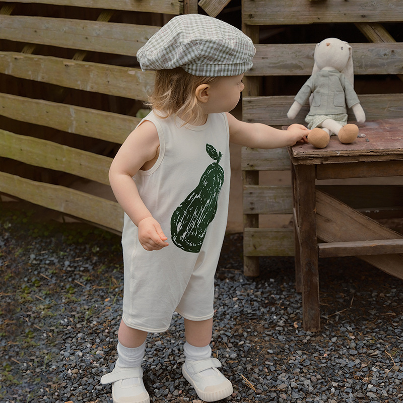 Nordic Summer Breeze Baby Romper – Lightweight Organic Cotton Breathable Playsuit for Boys & Girls