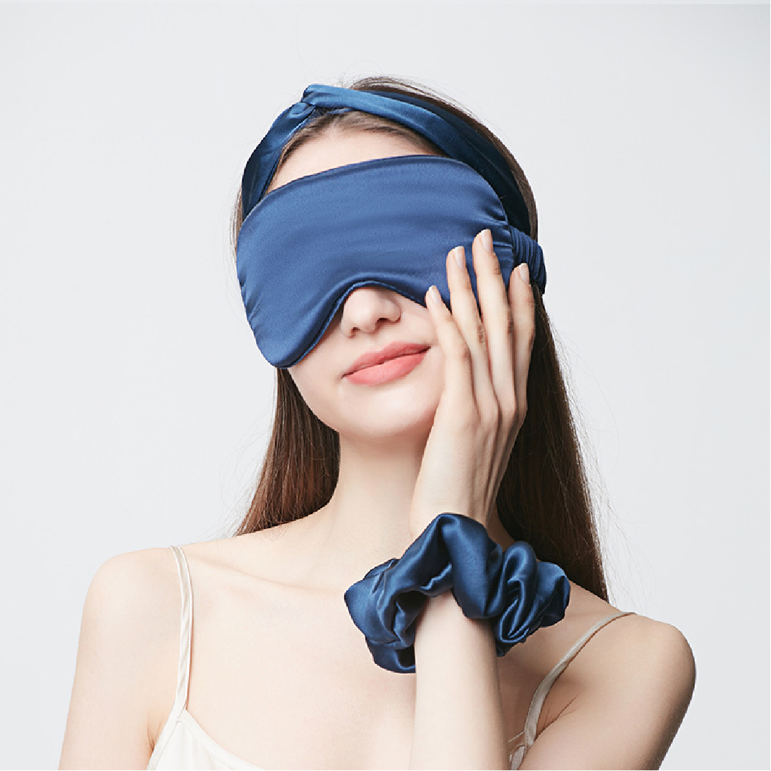 Luxury 19 MM 100% Mulberry Silk Sleep Set-Blackout Eye Mask