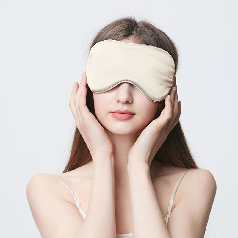 Luxury 19 MM 100% Mulberry Silk Sleep Set-Blackout Eye Mask