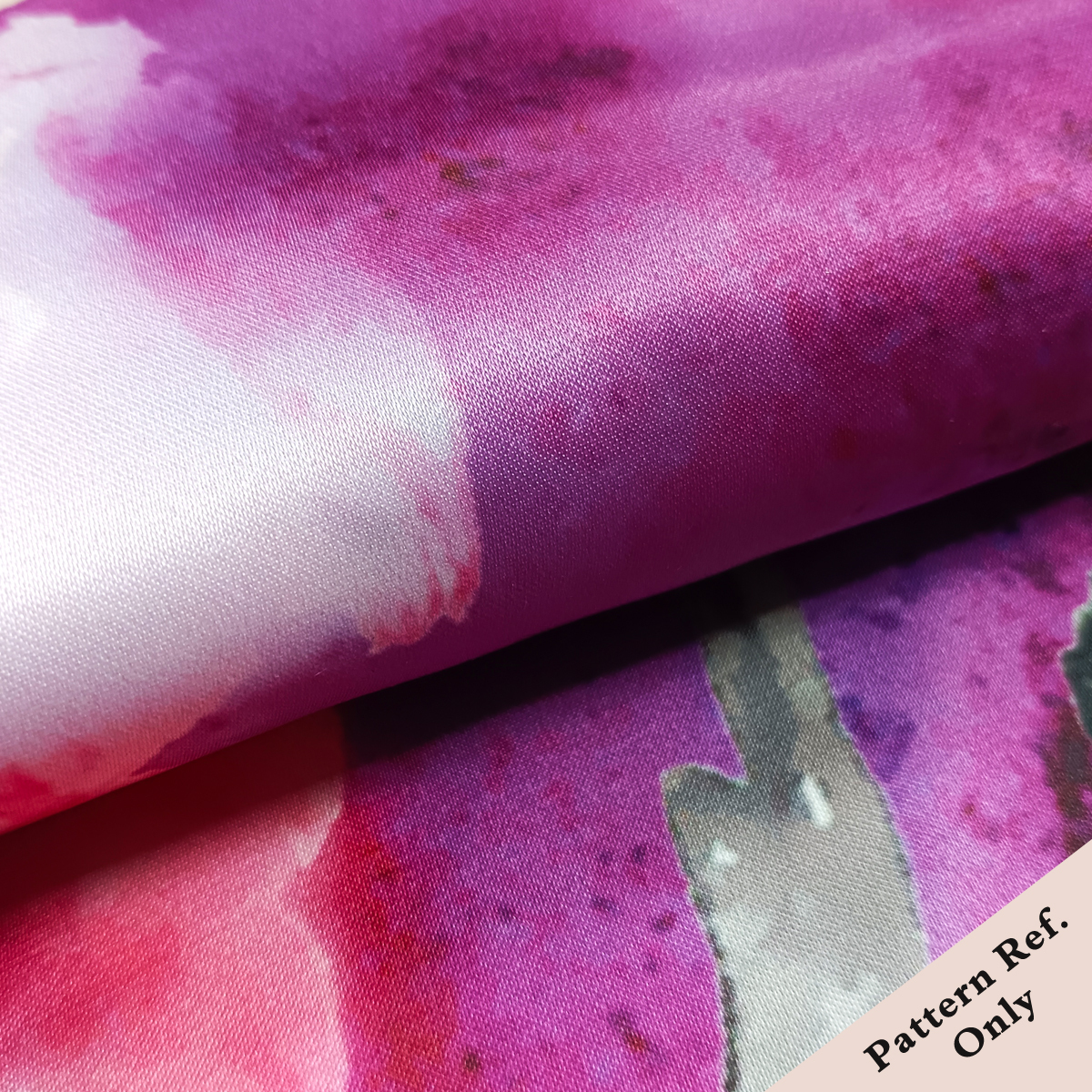 Custom Printed Heavy Dull Satin Fabric – Smooth, Opaque & Elegant for Dresses, Formalwear & Accessories