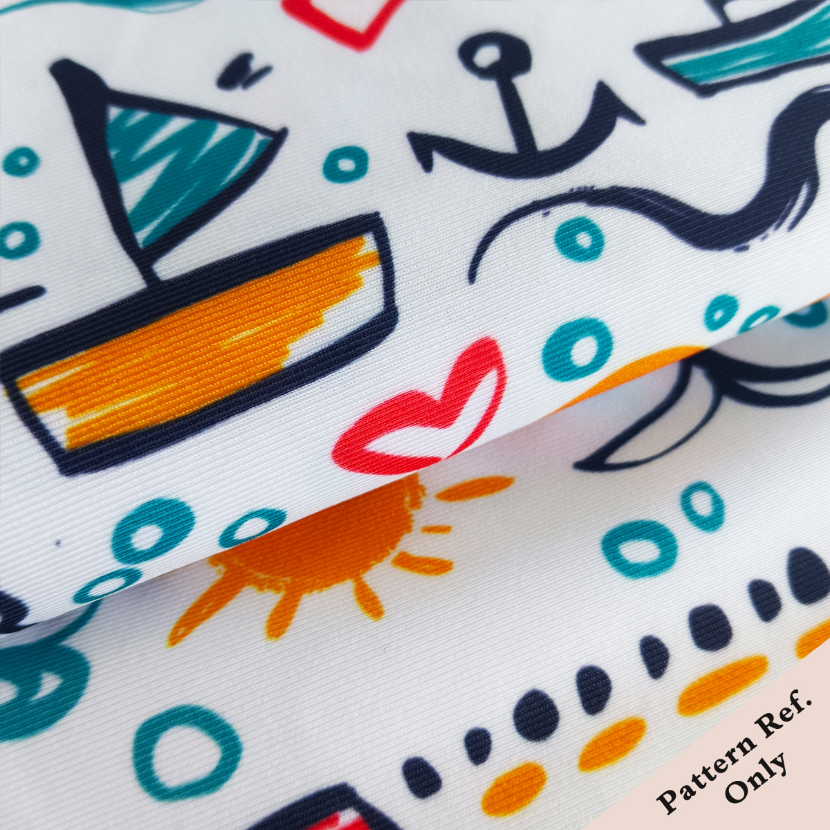 Custom Printed Imitated Nylon Swim Fabric – Stretchy, Supportive & Durable for Activewear & Swimwear Designs