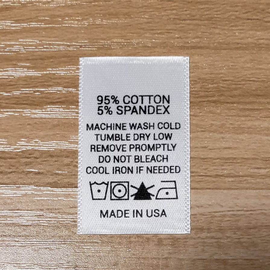 Custom Printed Satin Label Woven Edge Tape for Sewing and Crafts