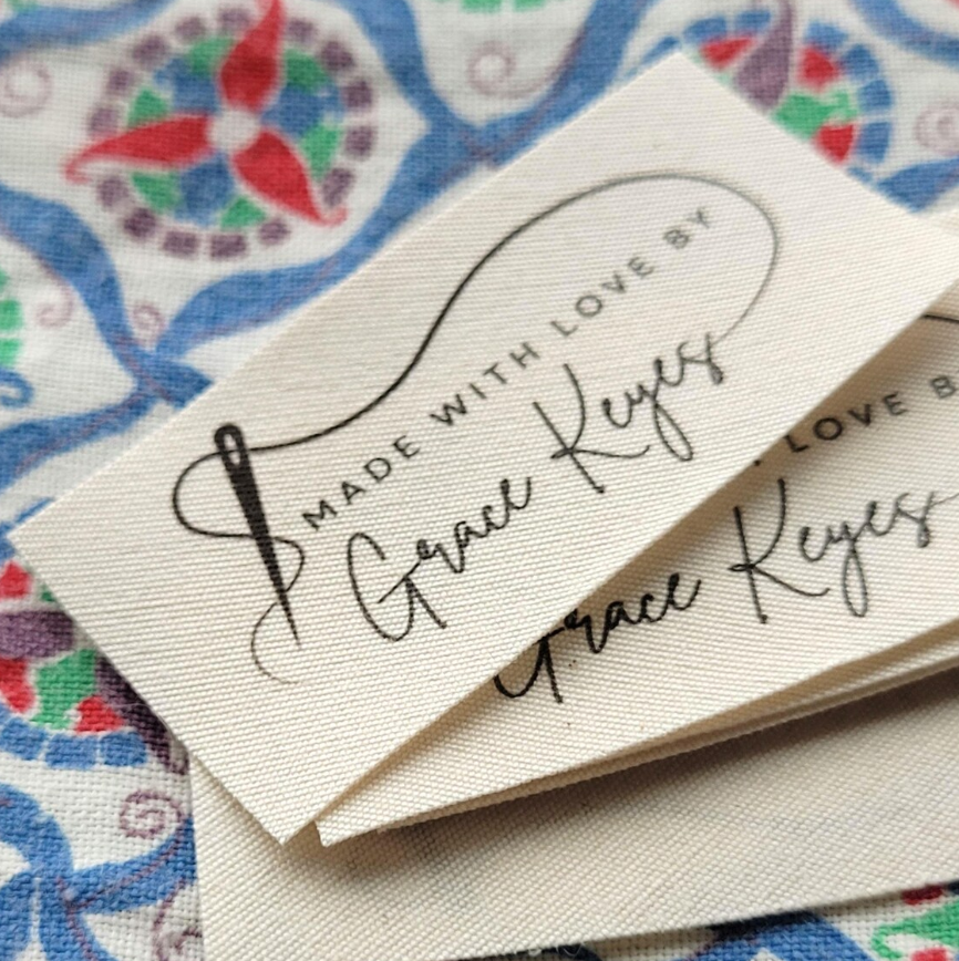 Custom Custom Cotton Labels  Natural Soft Eco-Friendly
