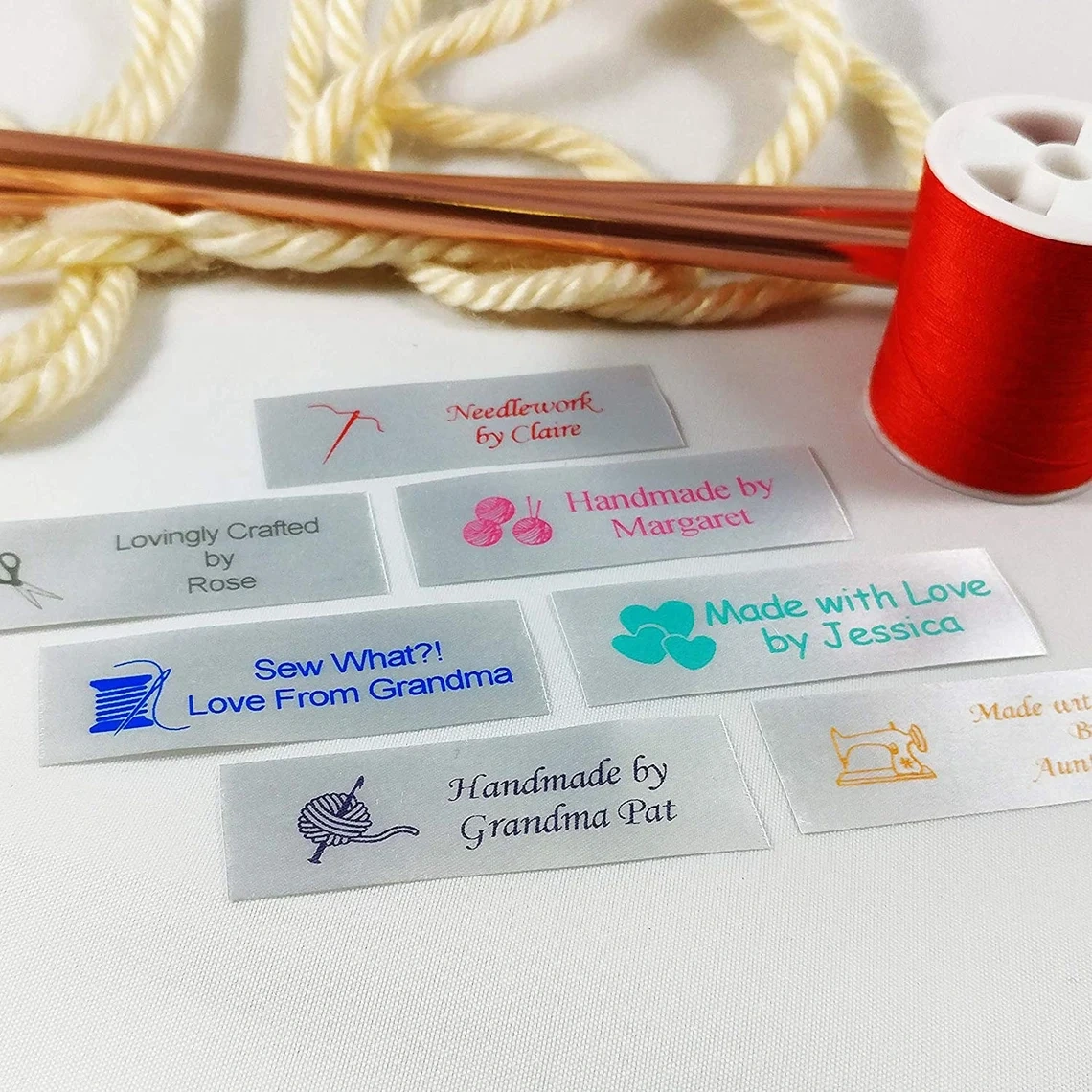 Personalized Satin Sewing Labels For Sewing Crafts