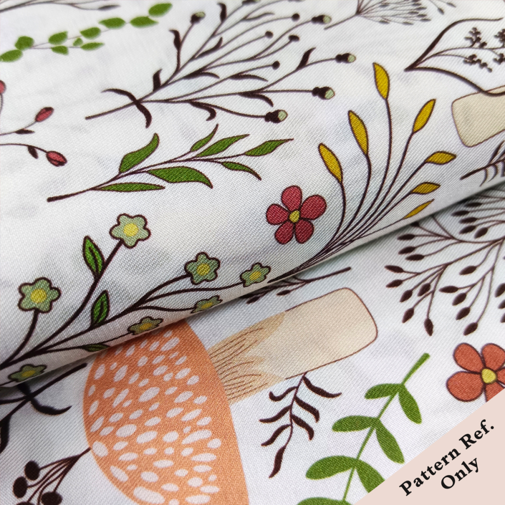 Custom Printed Rayon Viscose Double-Sided Twill Fabric – Silky, Breathable for Dresses, Shirts & Linings