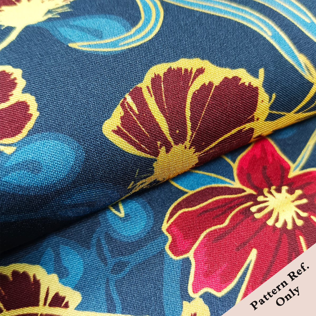 Custom Printed Rayon Viscose Sateen Fabric – Smooth, Lightweight & Lustrous for Custom Dresses & Blouses