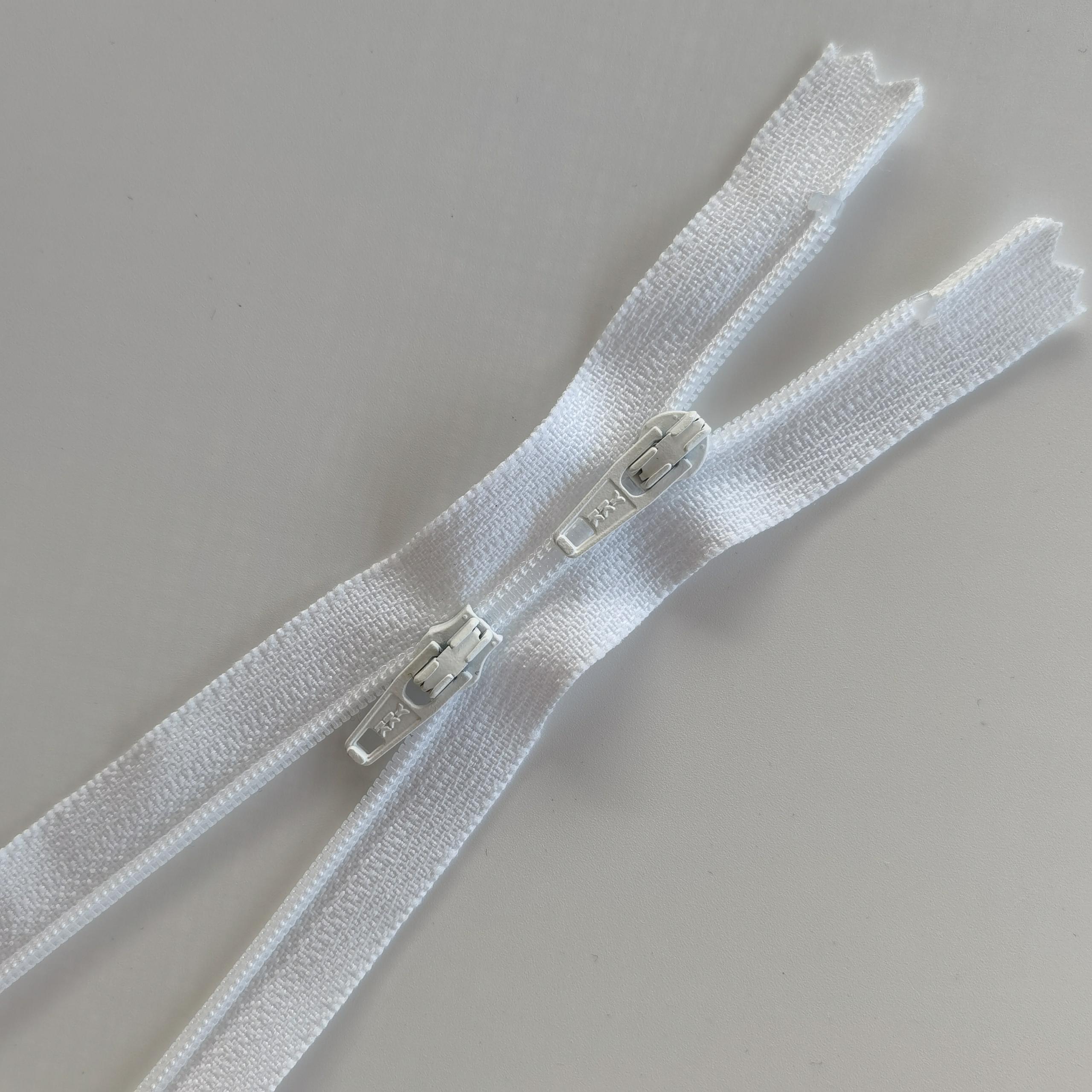YKK #3 Nylon Coil Two-Way  Zippers Separating For Baby Romper