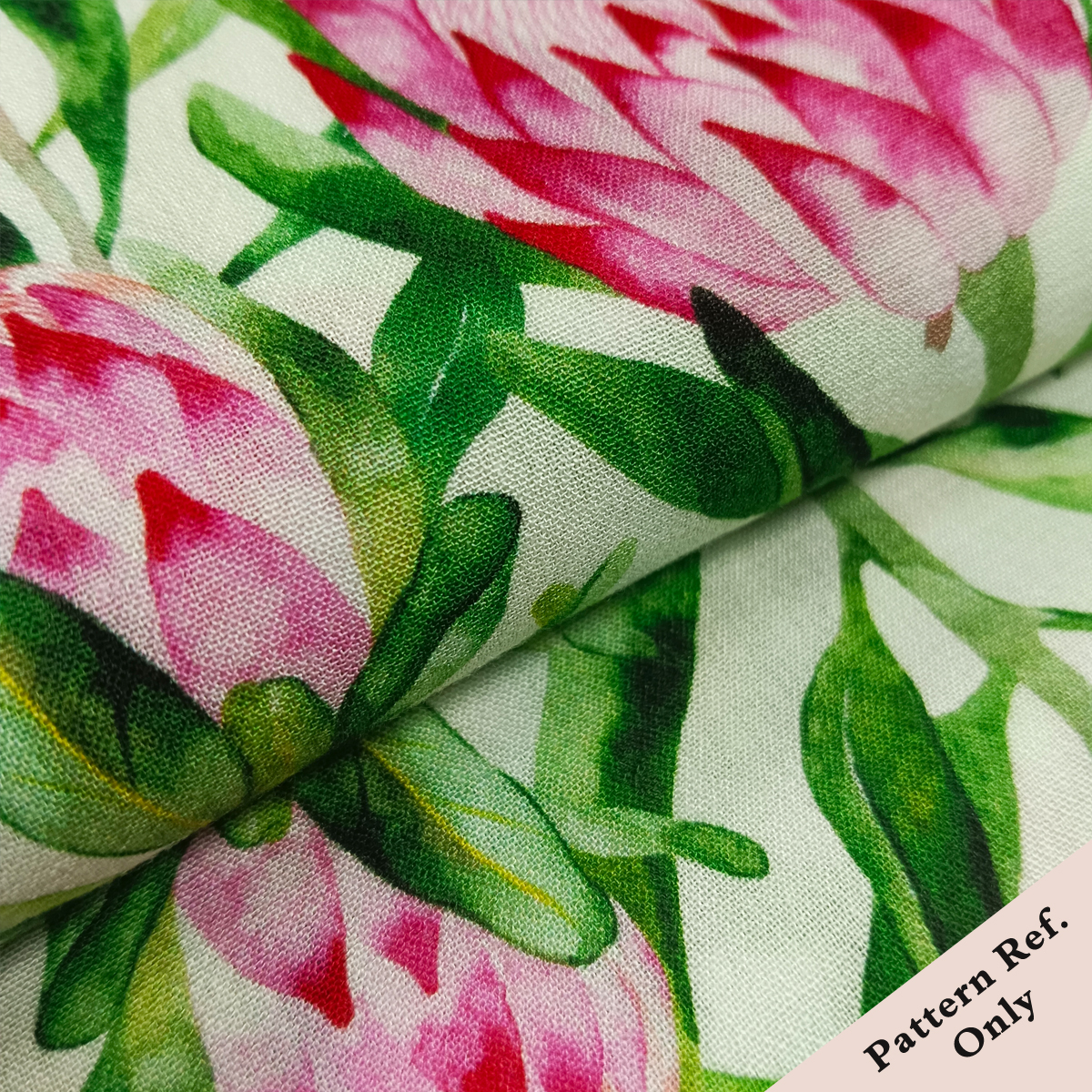 Custom Printed Viscose Double Crepe Fabric – Soft, Textured & Elegant for Chic Dresses & Fashion Tops