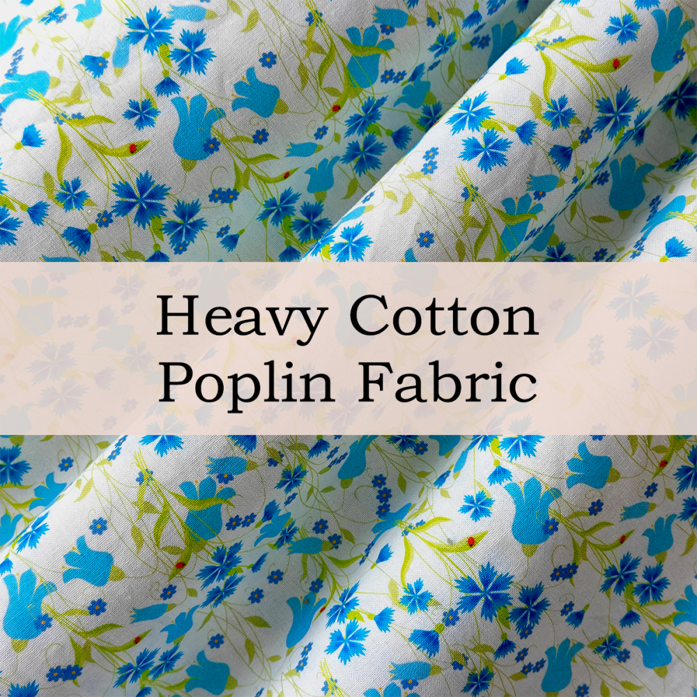 Custom Printed Heavy Cotton Poplin Fabric – Crisp, Durable & Personalized for Shirts, Uniforms & Home Textiles
