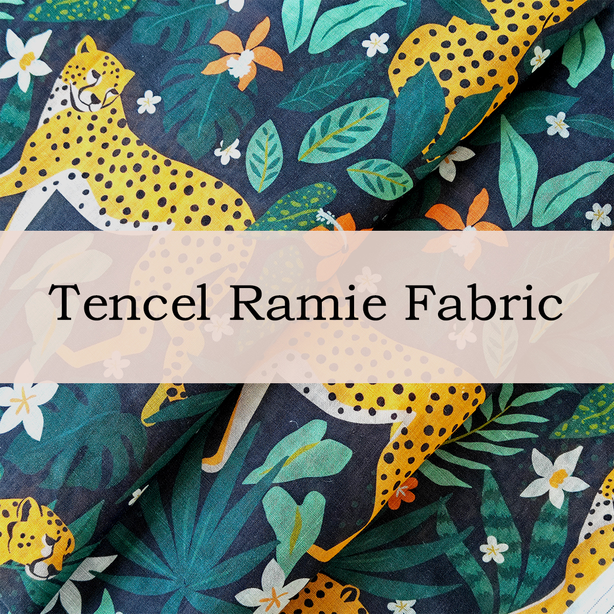 Custom Printed Tencel Ramie Fabric – Lightweight, Breathable & Sustainable for Elegant Apparel & Home Textiles