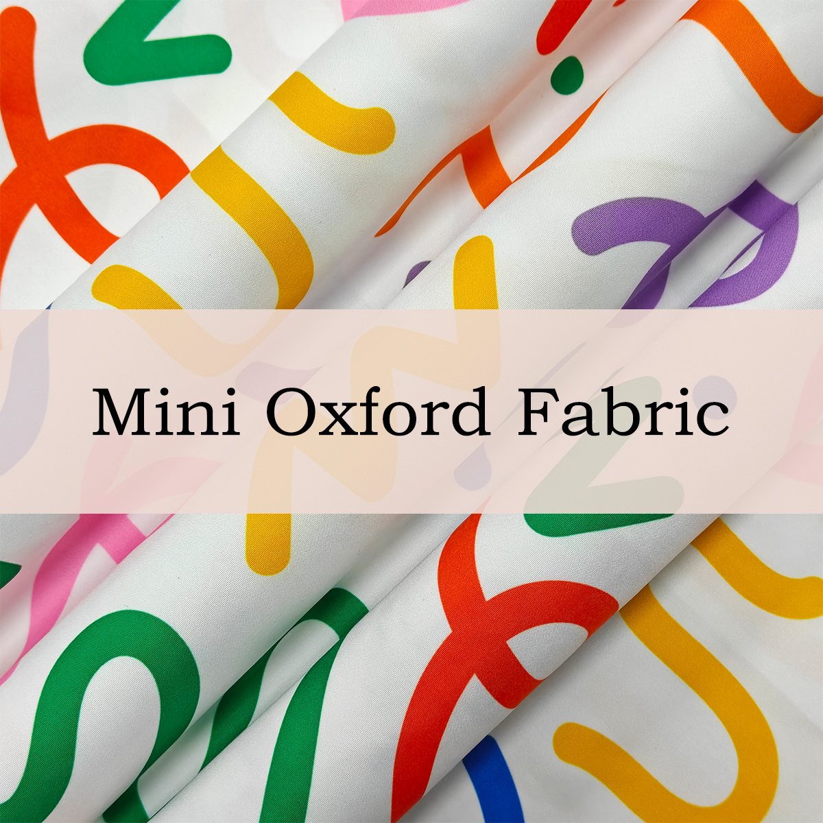 Custom Printed Mini Oxford Fabric – Durable, Textured & Versatile for Bags, Workwear & Outdoor Gear