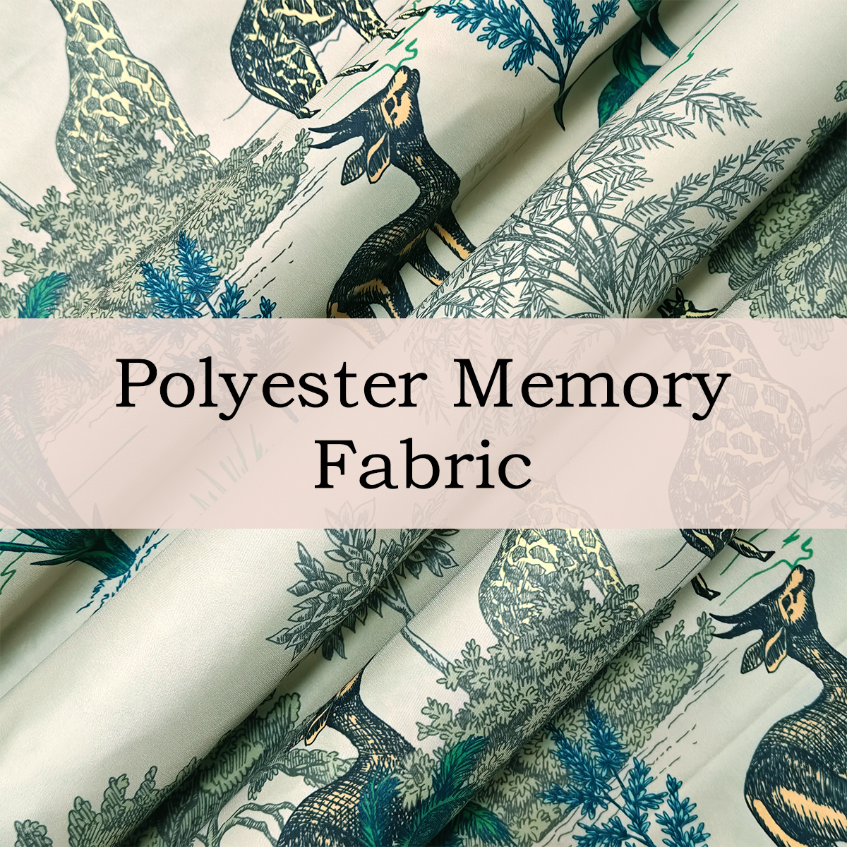 Custom Printed Polyester Memory Fabric – Crisp, Shape-Retaining & Water-Resistant for Fashion Jackets & Technical Apparel