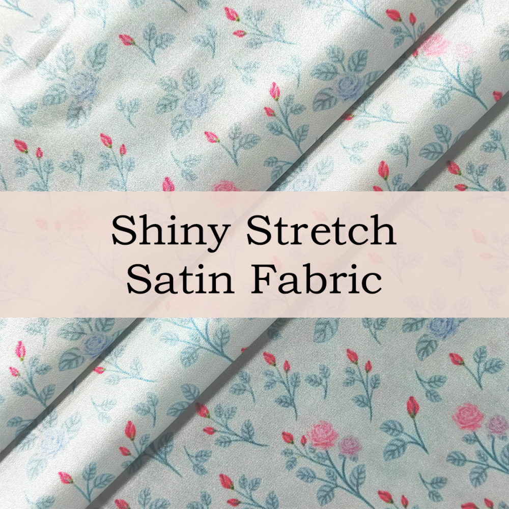 Custom Printed Shiny Stretch Satin Fabric – Lustrous, Stretchy & Skin-Friendly for Glamorous Apparel & Lingerie