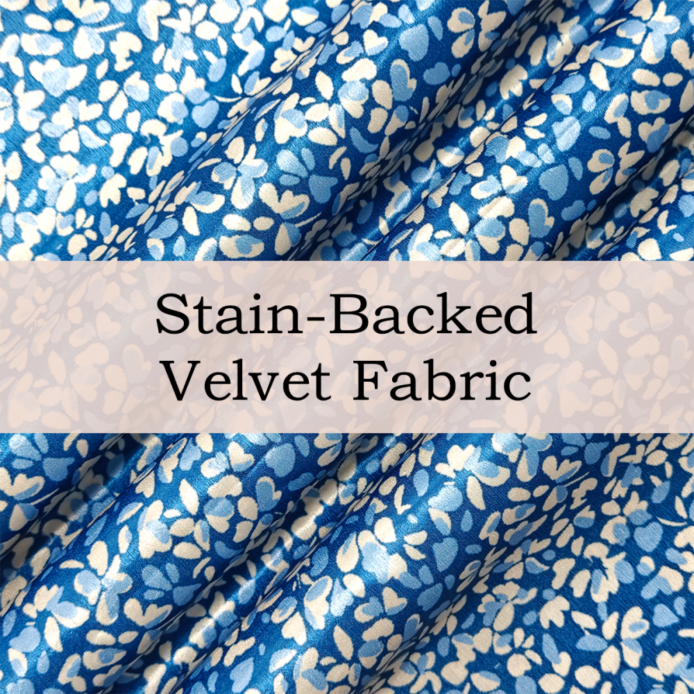 Custom Printed Satin-Backed Velvet Fabric – Plush, Lustrous & Skin-Friendly for Luxe Apparel & Elegant Décor