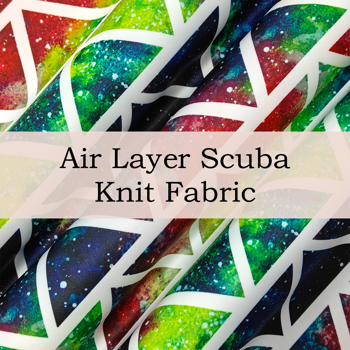 Custom Printed Air Layer Scuba Knit Fabric – Structured, Stretchy & Comfortable for Fashionwear, Sportswear & Accessories