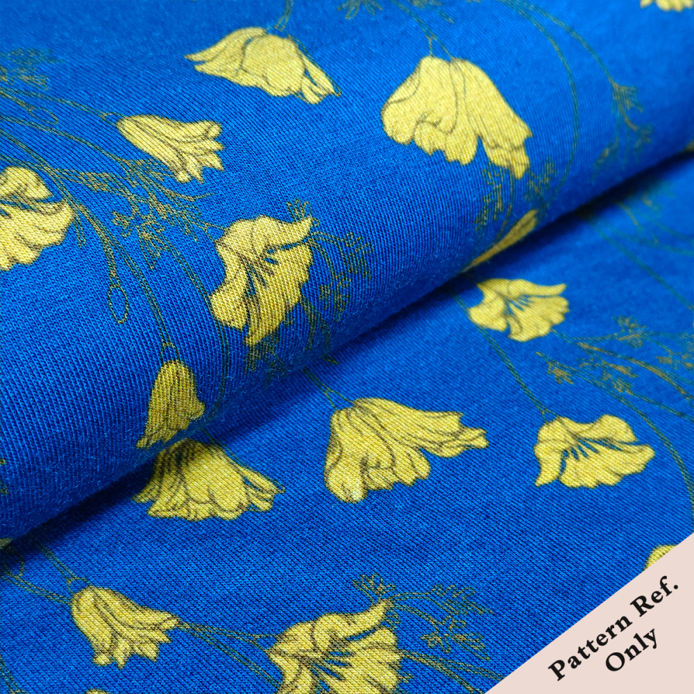 Custom Printed Bamboo Lycra Fabric | Ultra Soft, Breathable & Stretchable for Tops & Loungewear