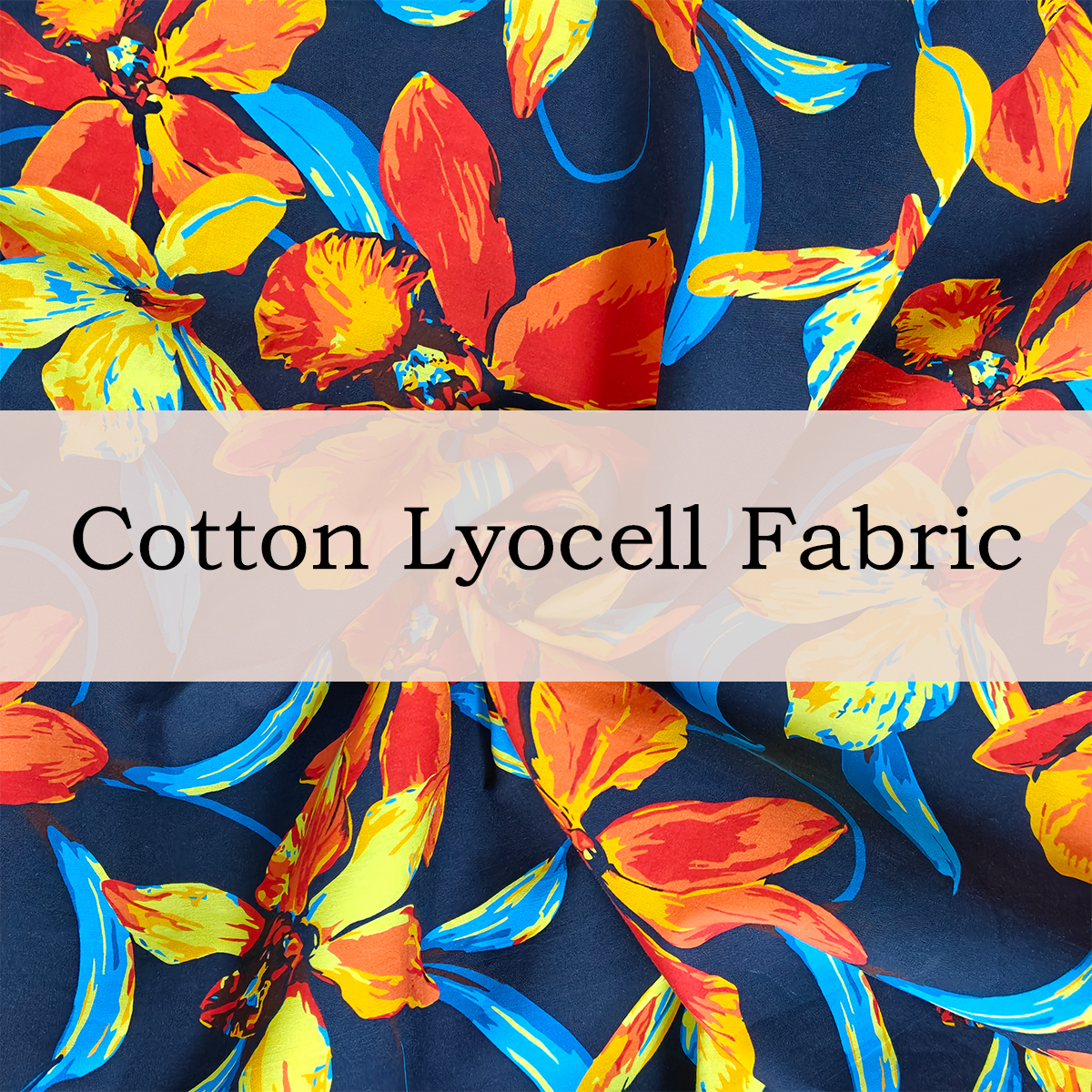 Custom Printed Cotton Lyocell Fabric – Soft, Eco-Friendly & Drapable for Personalized Shirts & Dresses