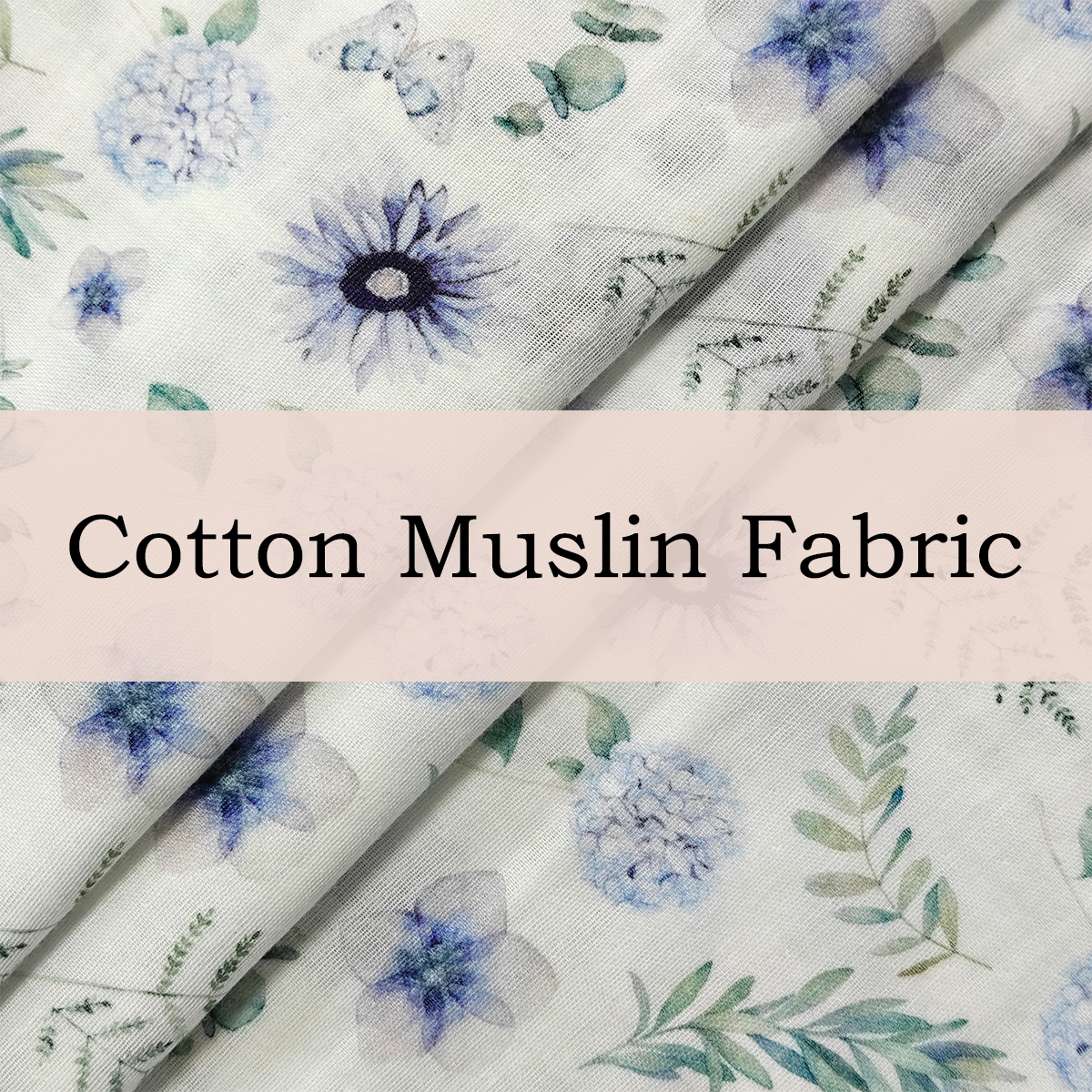 Custom Printed Cotton Muslin Fabric Digital Print Fabric for Baby Blankets, Sleep Sacks & Quilts