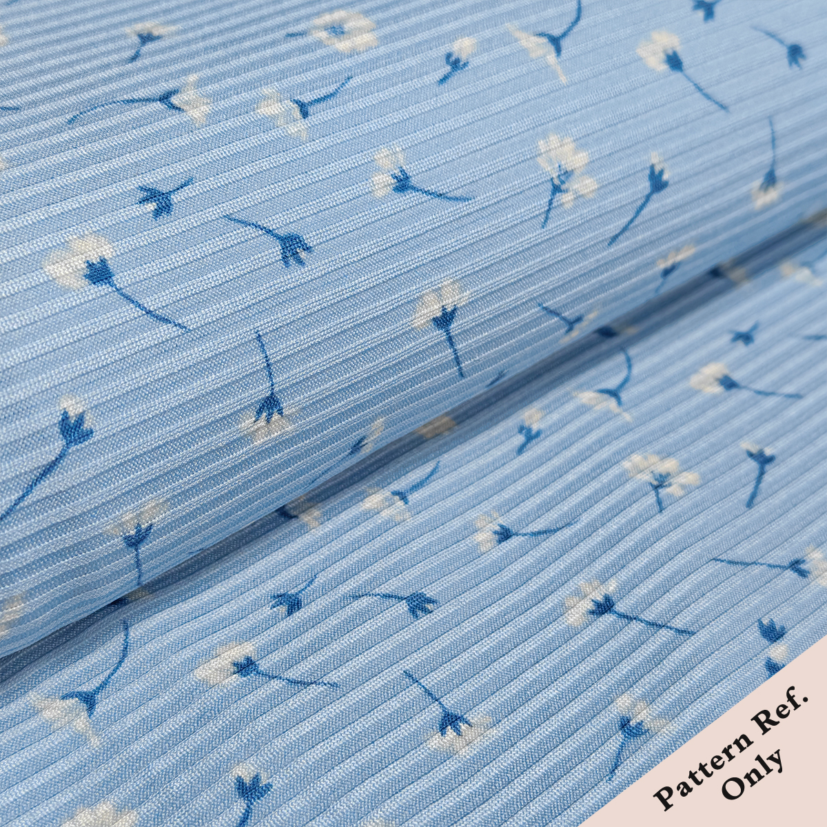 Custom Printed Polyester Spandex Rib Knit Fabric – Soft, Stretchy & Durable for Fashion & Loungewear