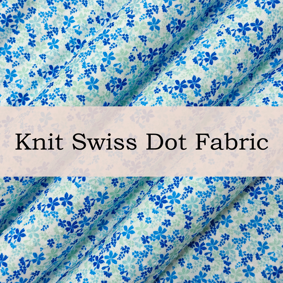 Custom Printed Knit Swiss Dot Fabric – Soft, Elegant Fabric for Dresses, Blouses, and Skirts