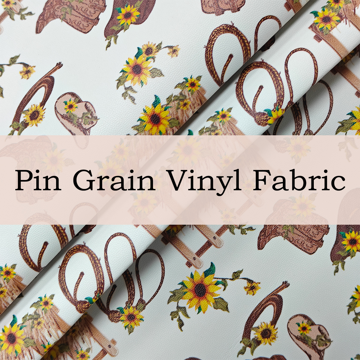 Custom Printed Pin Grain Vinyl Fabric – Durable Faux Leather for Upholstery, Shoes, Bags & Craft Projects