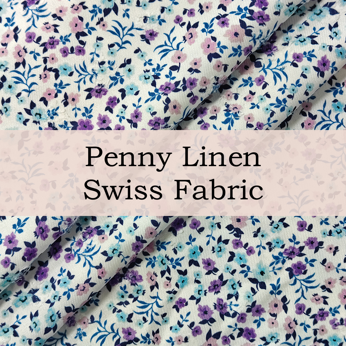 Custom Printed Penny Linen Swiss Fabric – Lightweight, Breathable & Elegant for Dresses & Blouses