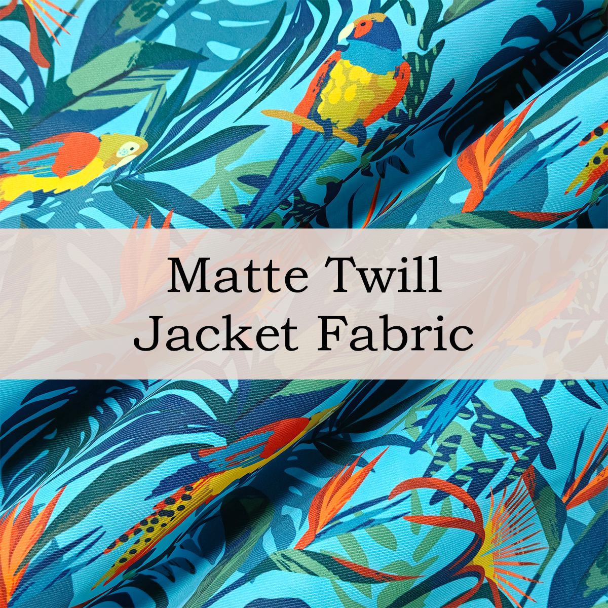 Custom Printed Matte Twill Jacket Fabric – Lightweight, Durable & Stylish for Jackets, Coats, & Outerwear