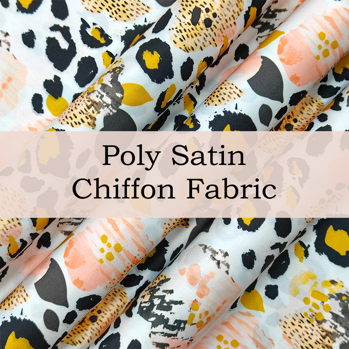 Custom Printed Polyester Satin Chiffon Fabric – Smooth, Soft & Versatile for Elegant Blouses & Dresses