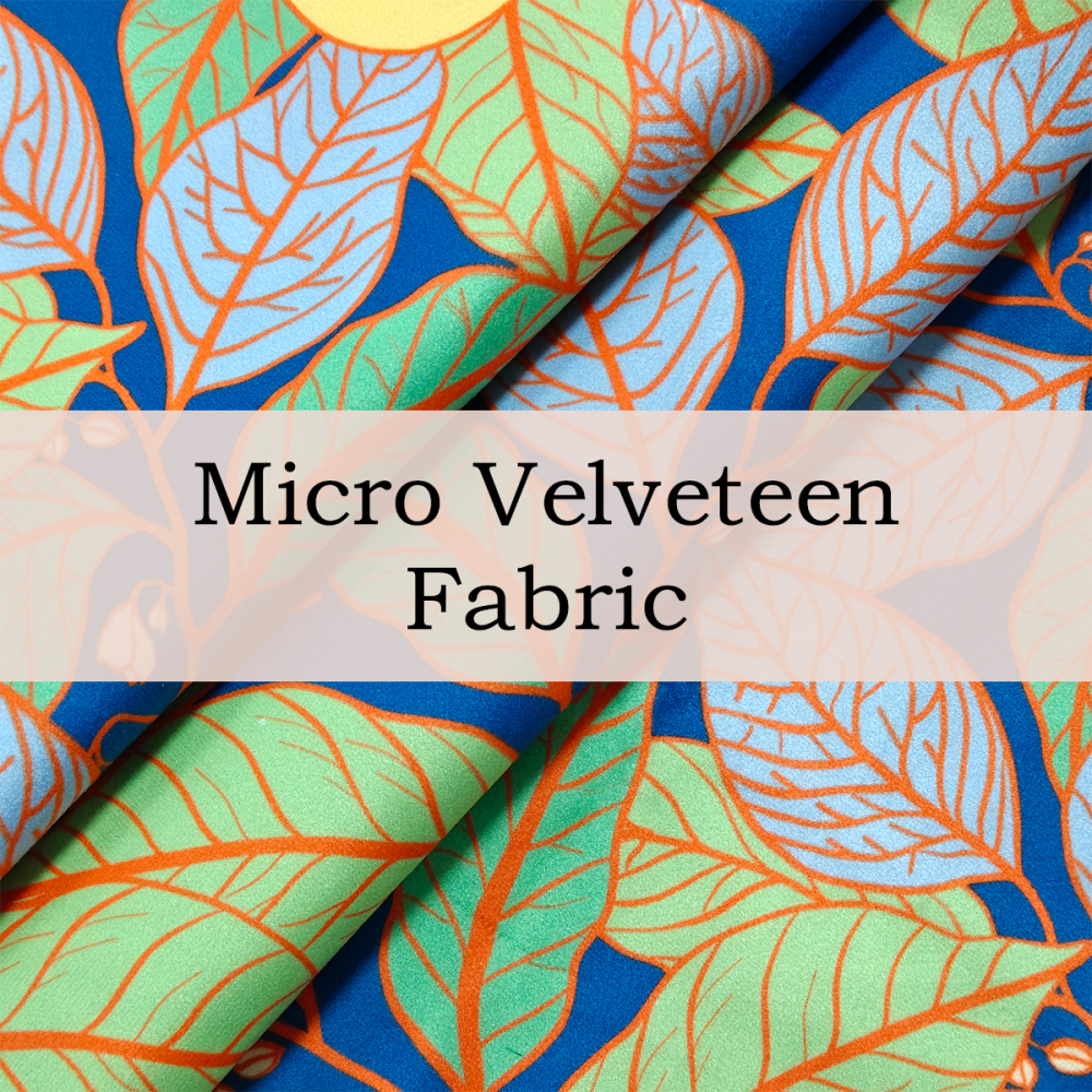 Custom Printed Micro Velveteen Fabric – Soft Plush & Durable for Elegant Apparel & Home Décor