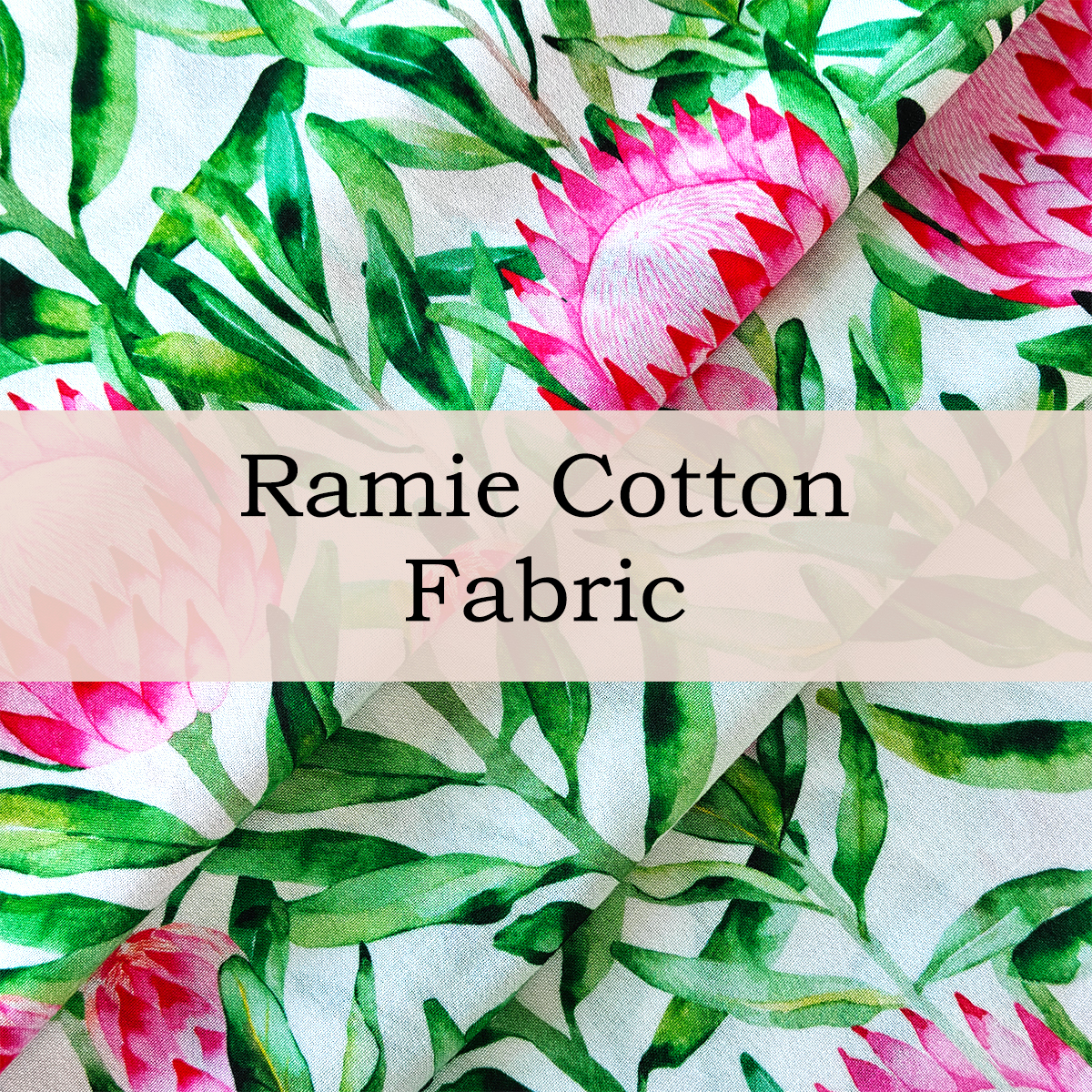 Custom Printed Ramie Cotton Fabric – Soft, Breathable & Durable for Stylish Apparel & Home Decor