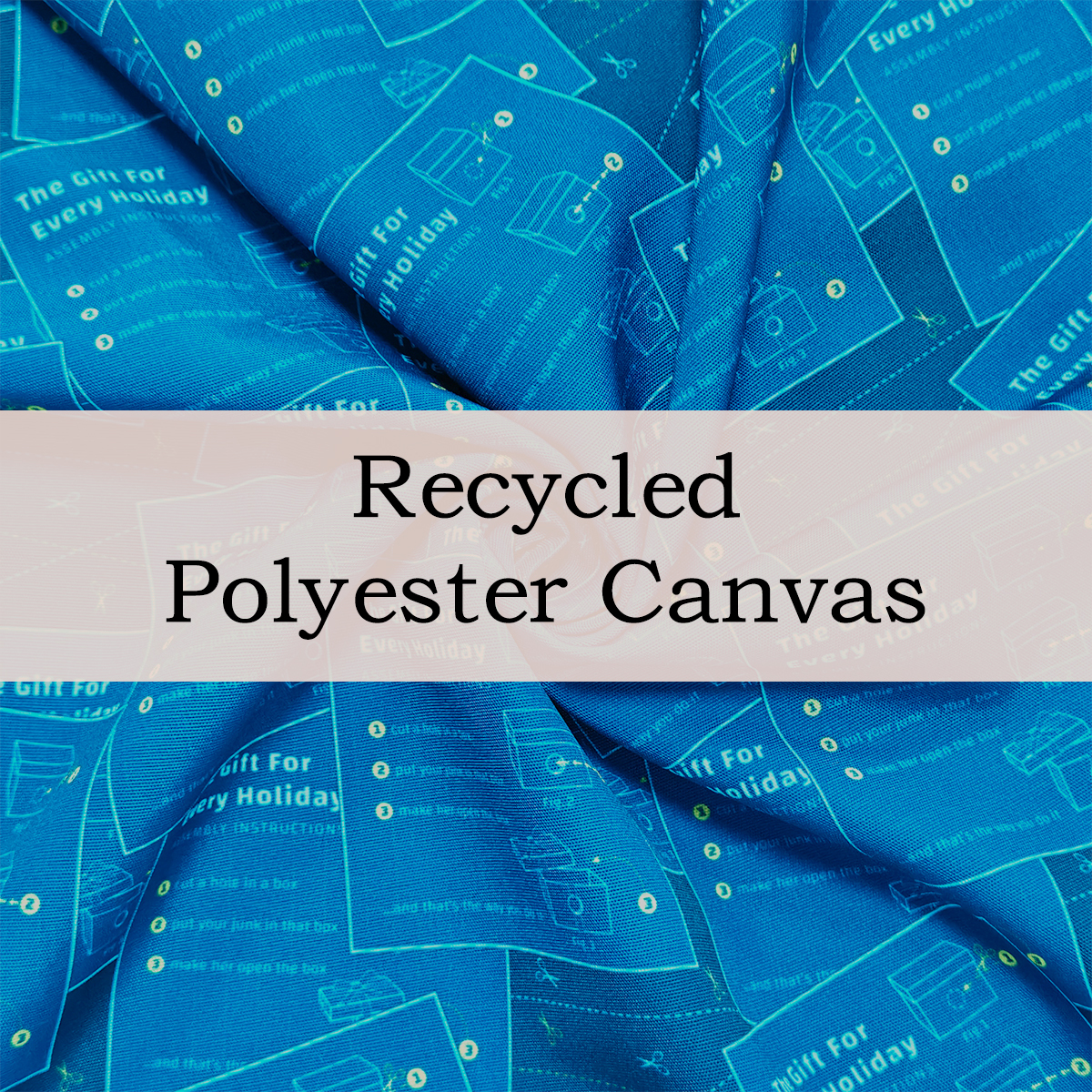 Custom Printed Recycled Polyester Canvas – Durable, Eco-Conscious & Versatile for Custom Bags, Accessories & Decor