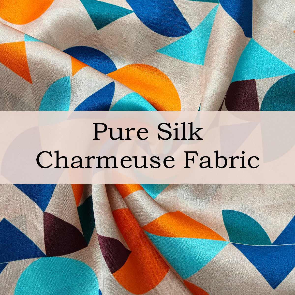 Custom Printed Pure Silk Charmeuse Fabric – Luxurious, Smooth & Skin-Friendly for Elegant Dresses & Lingerie