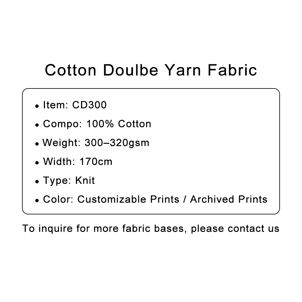 Custom Printed Cotton Double Yarn Fabric – Soft, Textured & Breathable for Casualwear & Cozy Home Accents