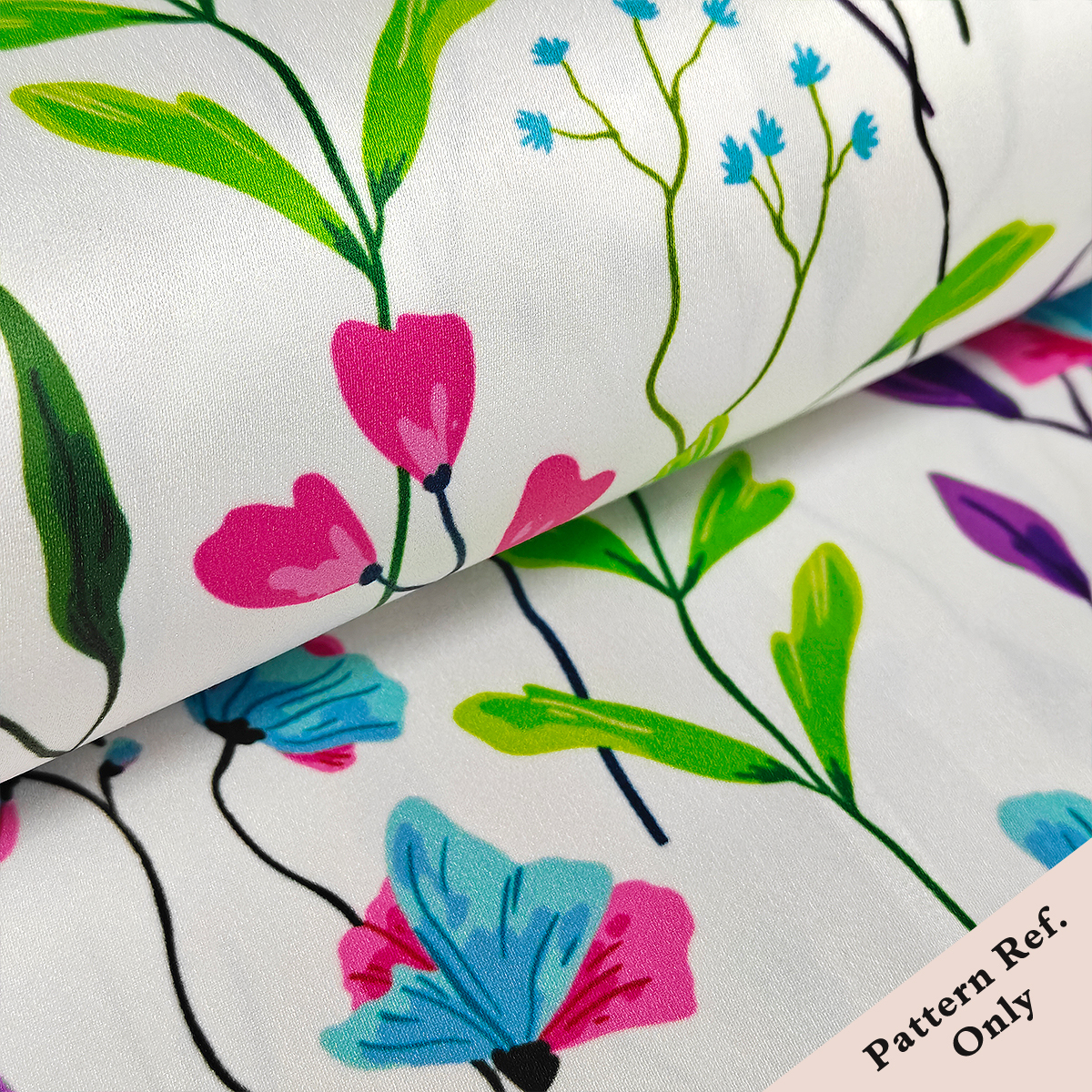 Custom Printed Acetate Satin Dress Fabric – Glossy, Lightweight & Fluid for Personalized Dresses & Fashion Accessories