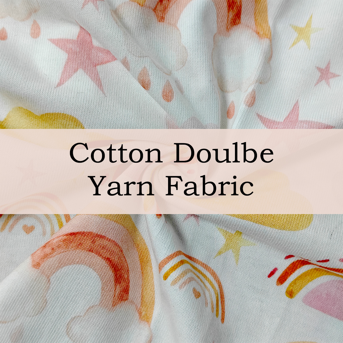 Custom Printed Cotton Double Yarn Fabric – Soft, Textured & Breathable for Casualwear & Cozy Home Accents