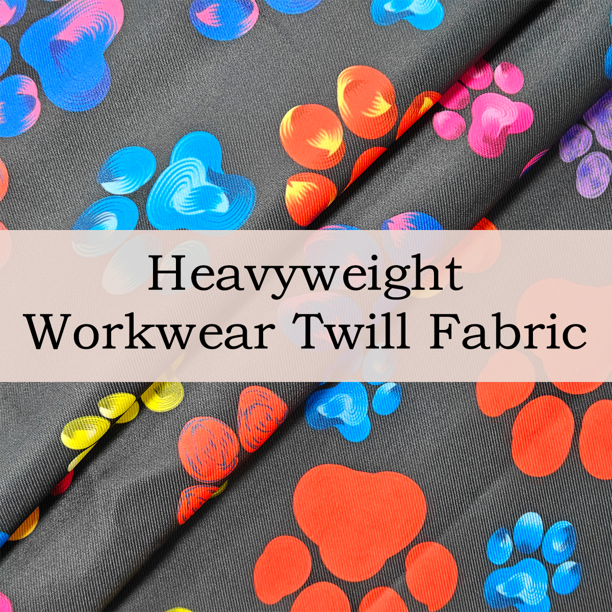 Custom Printed Heavyweight Workwear Twill Fabric – Durable, Structured & Professional for Utility Garments & Uniforms