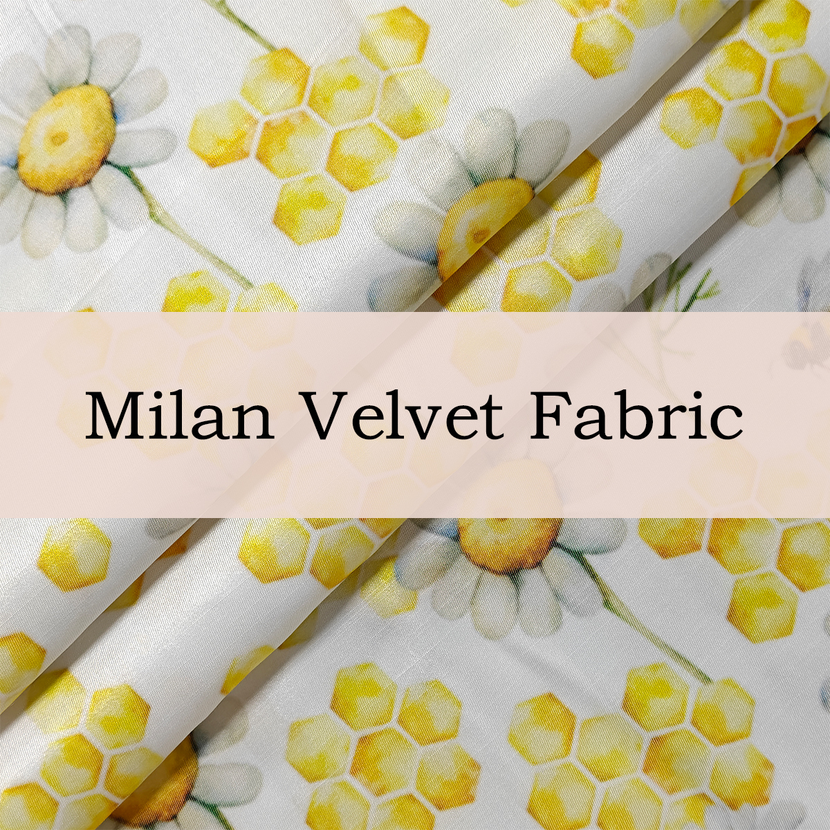 Custom Printed Milan Velvet Fabric – Soft, Rich & Elegant for Luxe Apparel & Home Accents